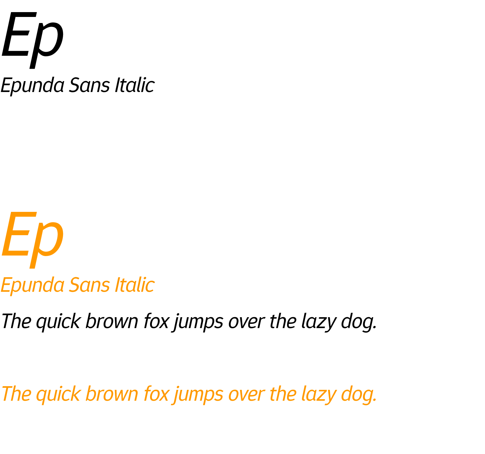 Epunda Sans Italic