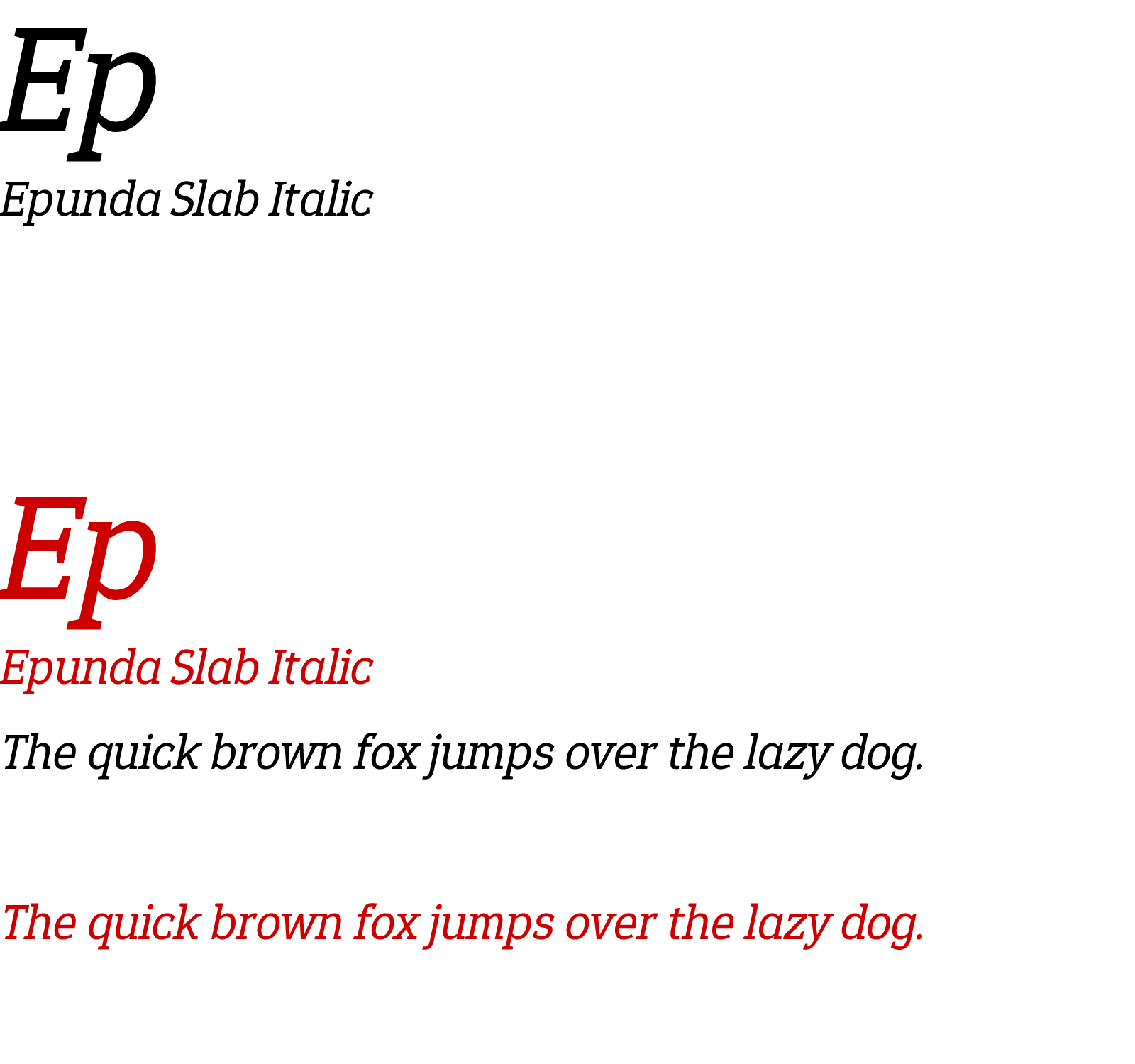 Epunda Slab Italic