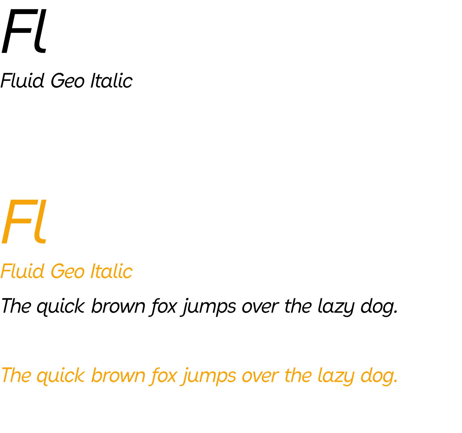 Fluid Geo Italic